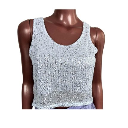 Regata de Lantejoula Branca (Poliéster e Elastano)