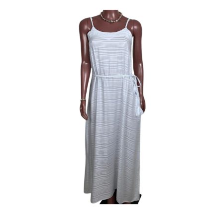 Vestido Longo com Bolsos e Cinto de Tecido (Viscose)