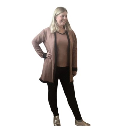 CONJUNTO MOLETINHO 3 PEÇAS COM RIBANA NO TONOZELO E ELAS. NA CINTURA (VISCOSE E ELASTANO)